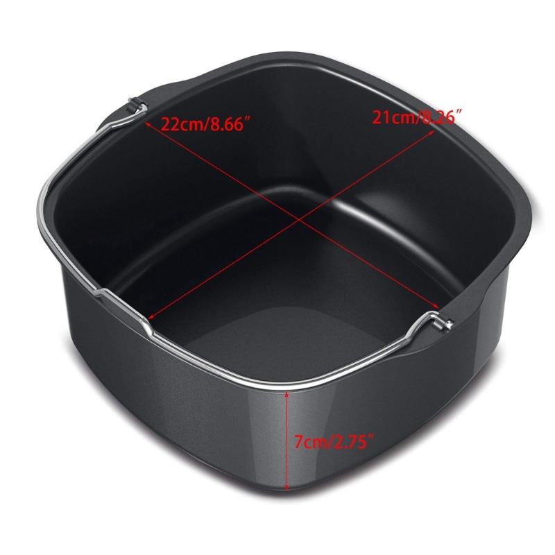 Air Fryer Cake Basket Cake Baking Pans Air Fryer Cake Bucket Metal Material Muffin Cups Gift for Baking Enthusiasts