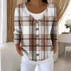 Women's Fashion Long Sleeve Christmas Snowman Snowflake Print Jacket Cardigan