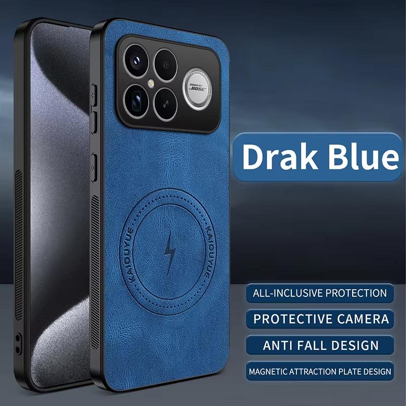 For Xiaomi Mi Poco F8 Ultra Case Luxury Leather Skin Magnetic Magsafe Protective Back Cover For Mi POCO F8 Pro Phone Shell