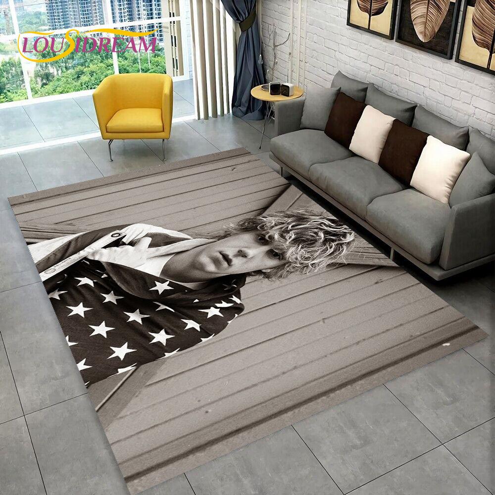 Cute Evan Peters Movie TV  Actor Area Rug,Carpet Rug for Home Living Room Bedroom Sofa Doormat Decor,kids Non-slip Floor Mat 3D
