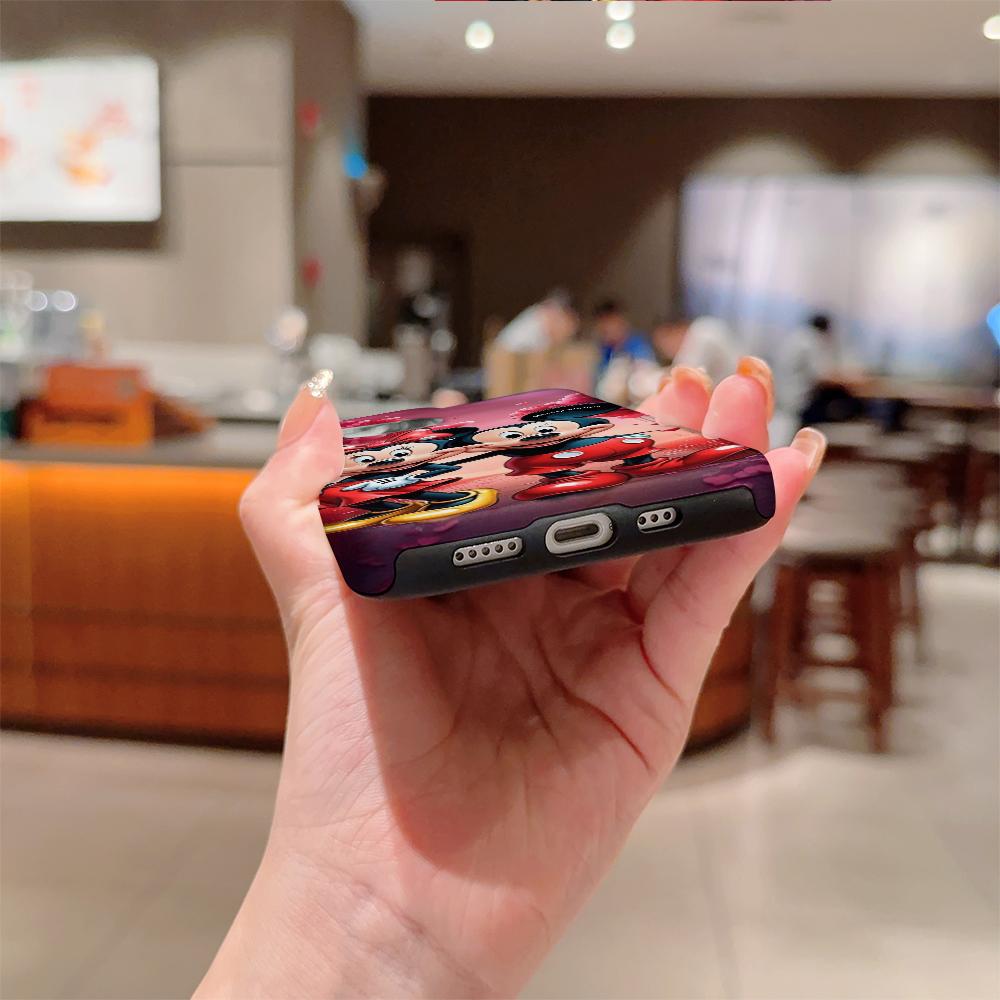 Disney phone case, double-layer protective cover, suitable for iPhone X/XS/SE/7/8/11/12/13/14/15/16/17 Pro Max Plus