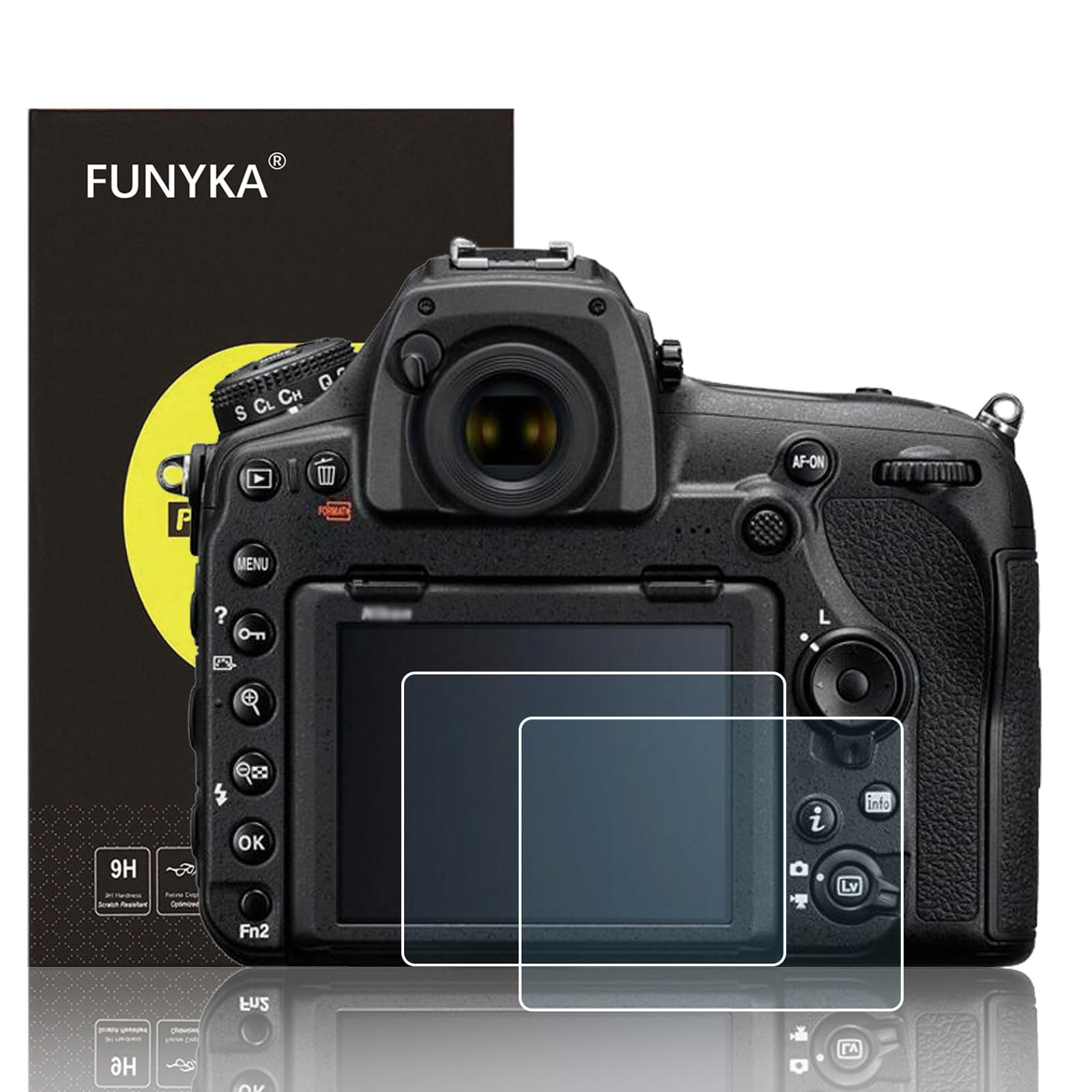 

of Glass Screen Protector for Nikon and D500 Over 9H and Fingerprint Repellent [Set 2] Ultra-Thin D850, D810, D800, D780, D750, D7100, D7200, Cameras,