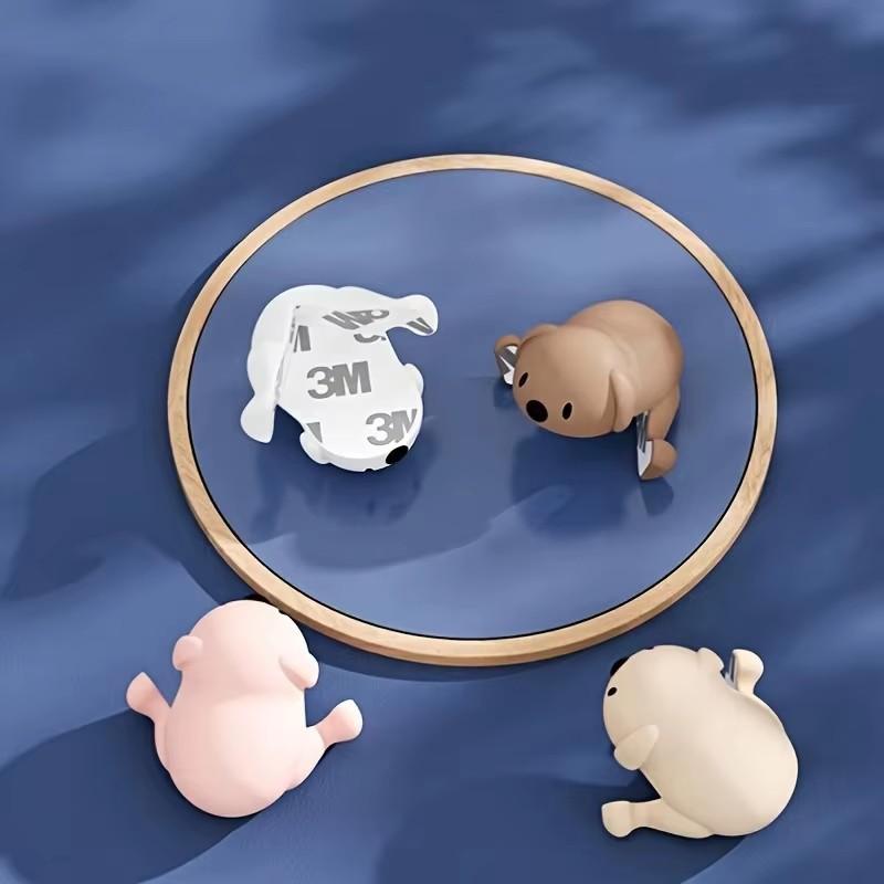 4Pcs Cute Cartoon Silicone Corner Protector Anti-Collision Sharp Corner Table Furniture Corner Safety Protector For Kids Child