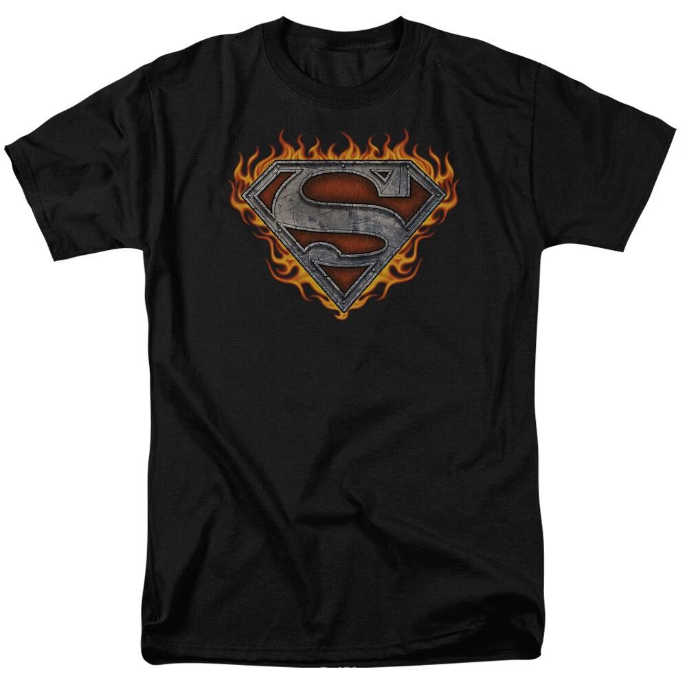Superman  Iron Fire Shield  T-Shirt - Regular or Tank - to 6X 3XL