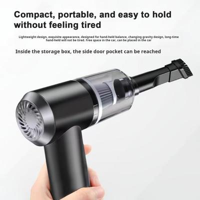 Portable Car Vacuum Dust Remover Portable Cordless Car Vacuum Cleaner with Led Light Strong Suction Rechargeable for Cars