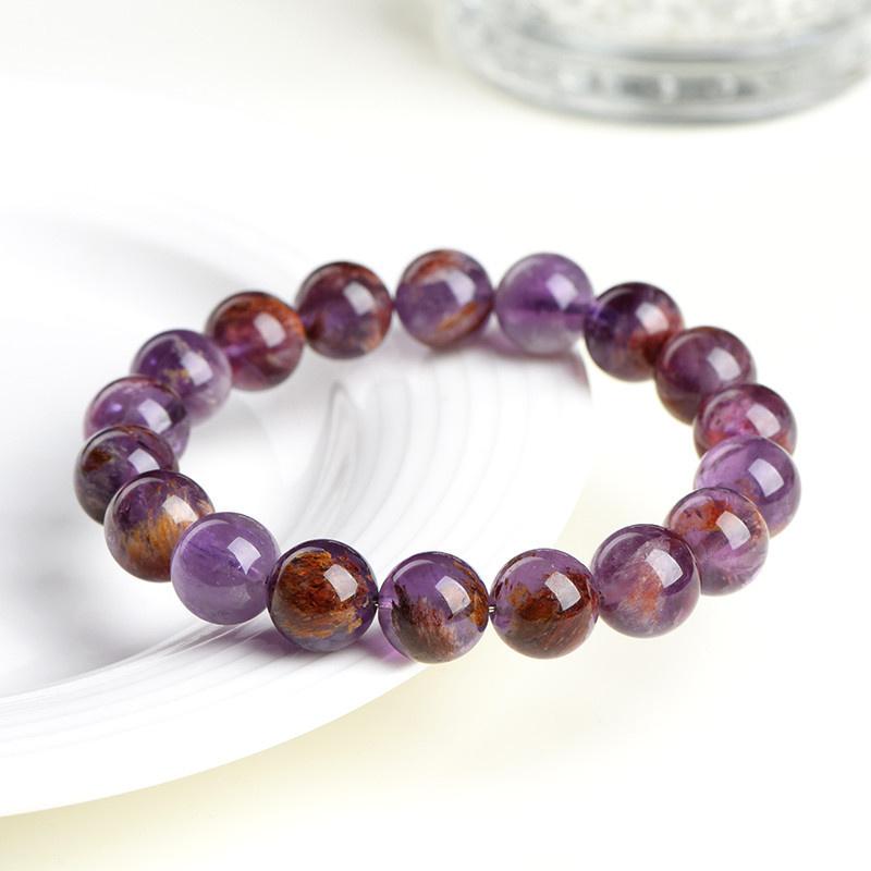 Natural Crystal Round Beads Beautiful Multicolor Beads Handmade Diy Bracelet Necklace Jewelry Handmade Beads Accessories