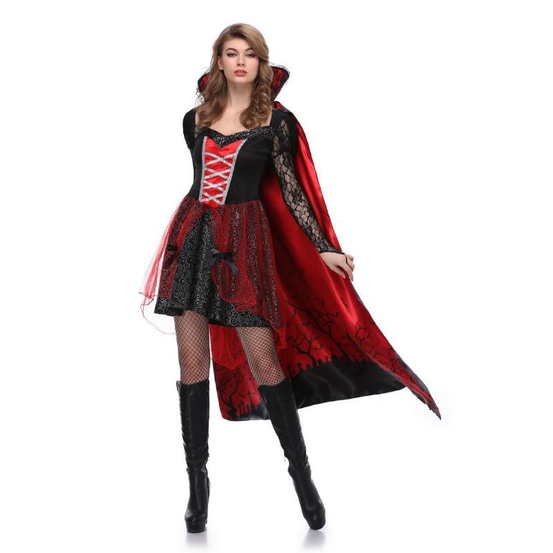 Cosplay cartoon clothes game clothes stage performance clothes witch party clothes halloween dress queen clothes
