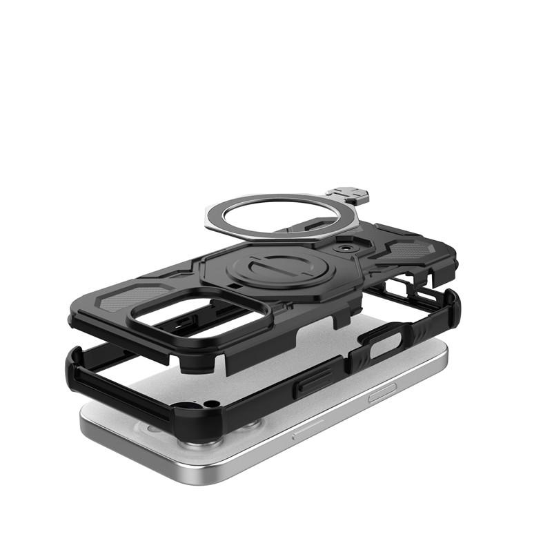 Magnetic Armor Case For iphone 16 Pro Cases For iphone 16 Pro 16e iphone 16 Pro Max Cover Magsafe Wireless Charging Phone Cover