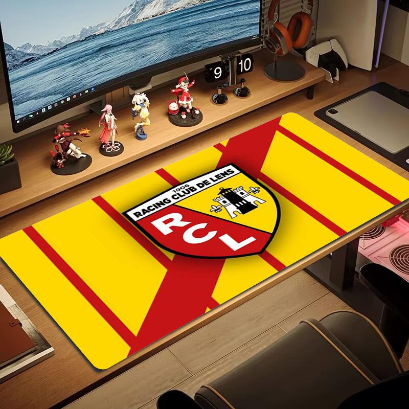 RC Lens Logo Color Mouse Pad Large Gaming Table Cushion Non-slip Laptop Tablet Big Mousepad XXL Mat Mini PC Playmat With Lock edge