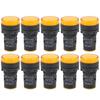 10PCS AD16‑22DS Yellow LED Indicator High Brightness LED Signal Lamp Light for Signal Indication