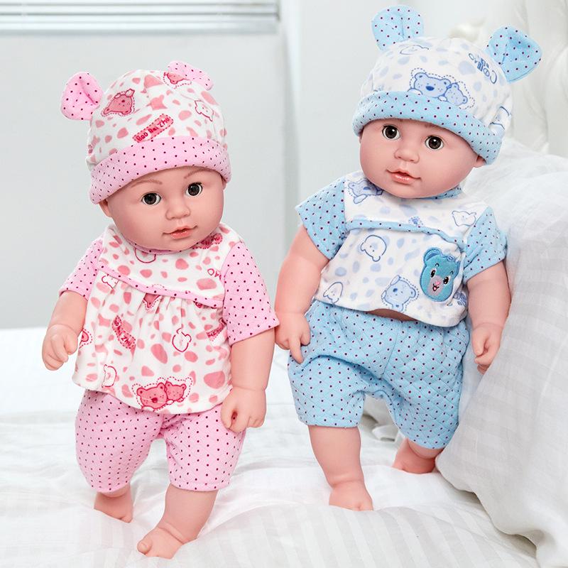 Sound-Activated Silicone Reborn Baby Doll - Soft, Smart Early Education Toy for Girls