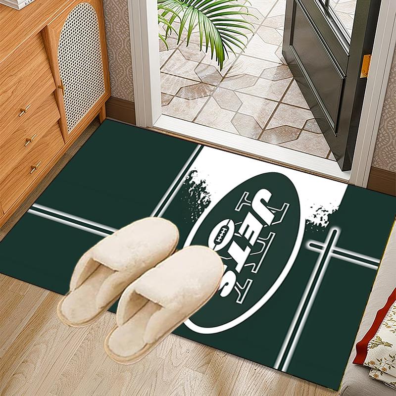 Jets Helmet Rug Office Carpet Non-Slip Mat, Chair Rug Floor Covering for Gaming, Bedroom, Living Room , Home Decor Christmas Gift