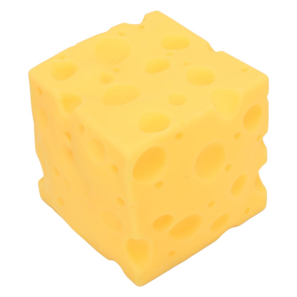 Cheese Squeeze Toy Soft Rebound Squeeze Cheese Novelty Toy for Adults and Kids Yellow