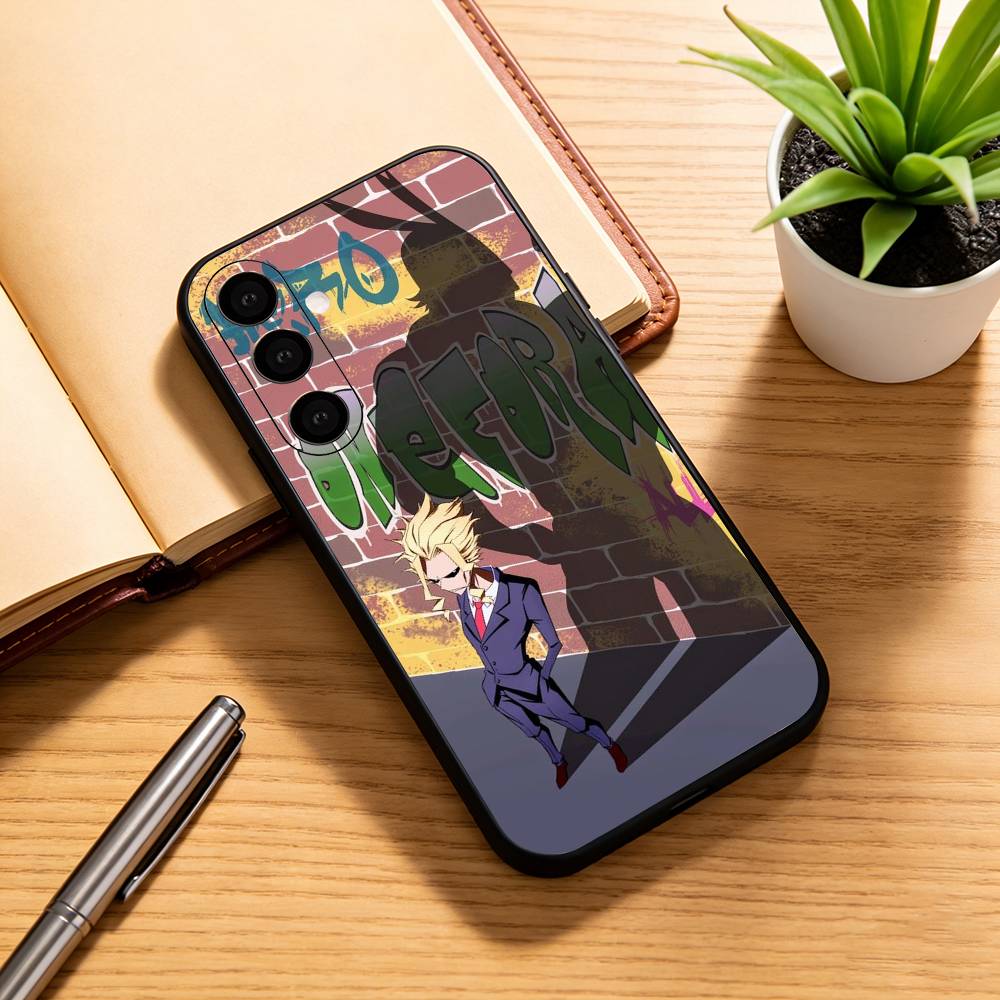 Anime A-All M-Might  Anime  Phone Case For Samsung Galaxy A73,A72,A71,A70,A53,A52,A51,Others Soft Black Cover