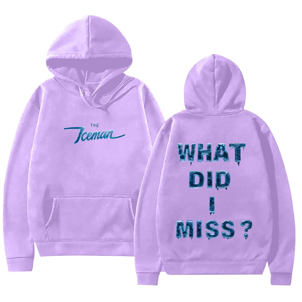 Drake ICEMAN “Cosa Mi Sono Perso?"""Felpa A Double Face con Grafica Lettere Frozen Pullover Estetica Fredda Streetwear Unisex Vestiti Larghi"""