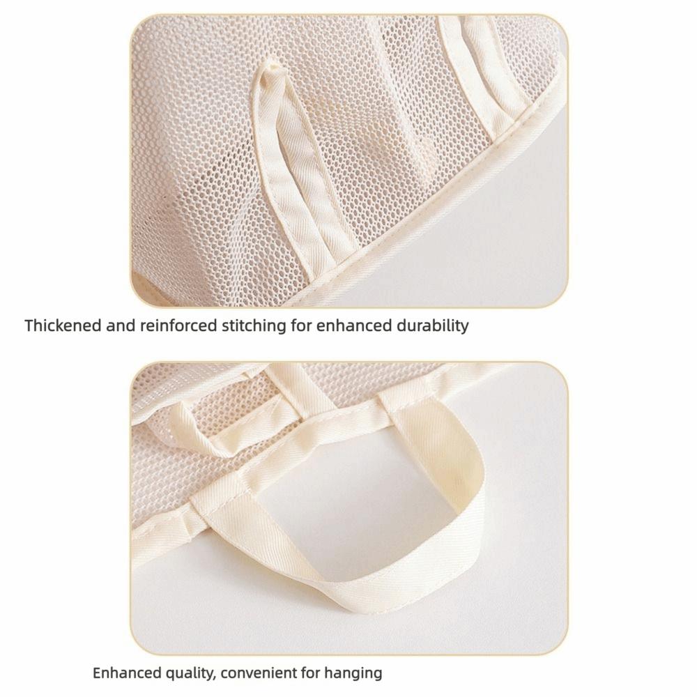 Large Capacity Sock Storage Bag Mesh Pocket Closet Organizer Grocery Bag Holder  Bedroom Storage