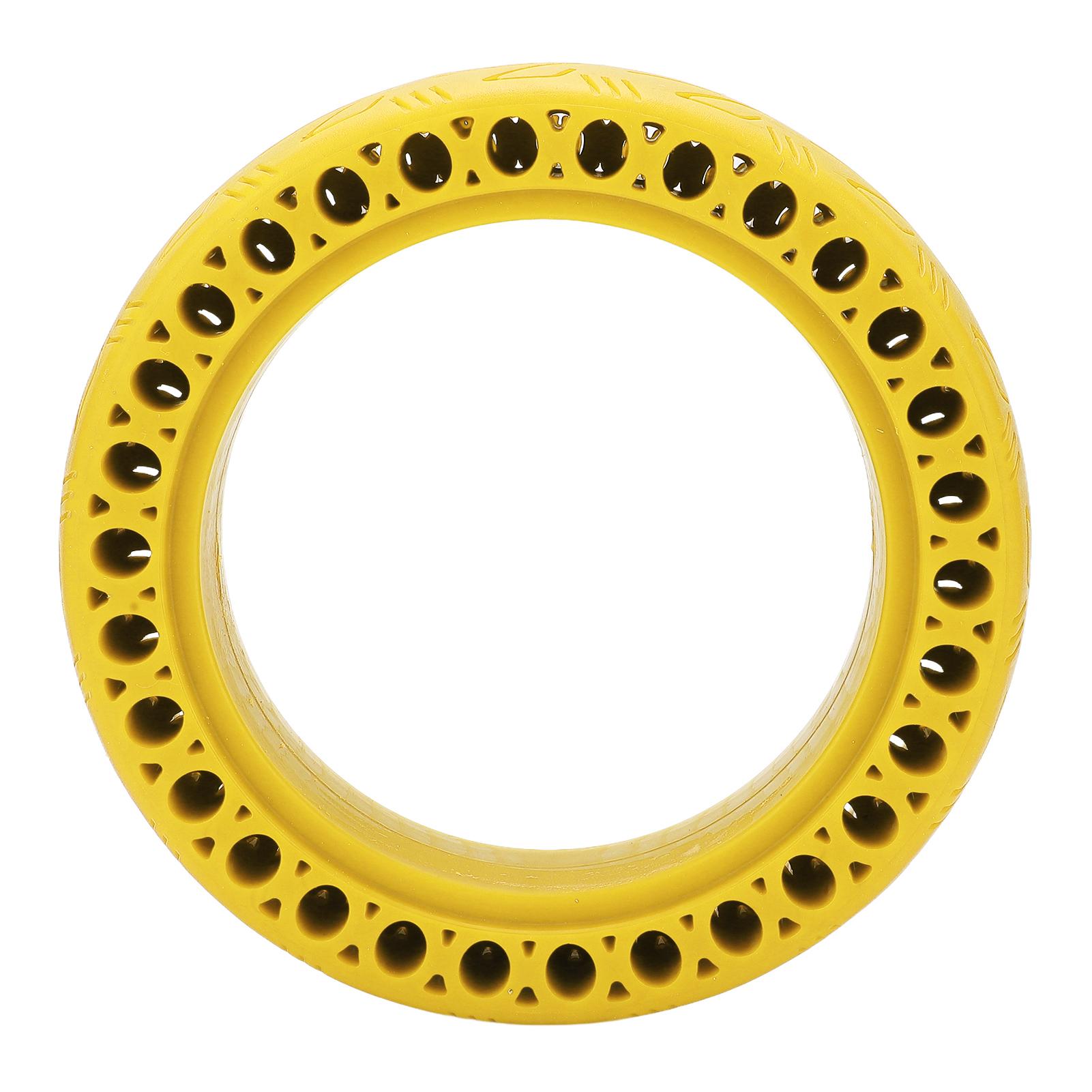 Pneu en Caoutchouc 8.5x2.125 Léger Antidéflagrant Non Pneumatique Convient pour Vélo Gyroscopique Ninebot 9 Nano Yellow