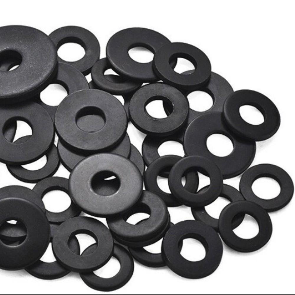 210/350/500pcs Black White Nylon Washers Multi-Size Gasket Ring Kit  Automotive Maintenance