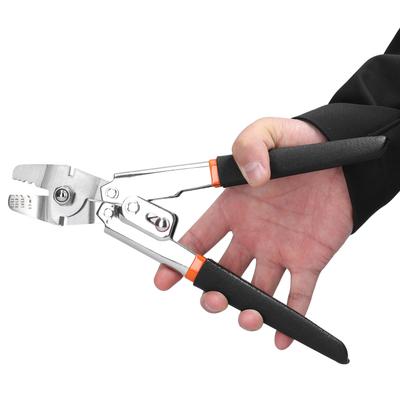 Pinza per pinza a crimpare per fune metallica portatile Pinza per pressatura per fune metallica Connettore per lenze da pesca Crimpatura