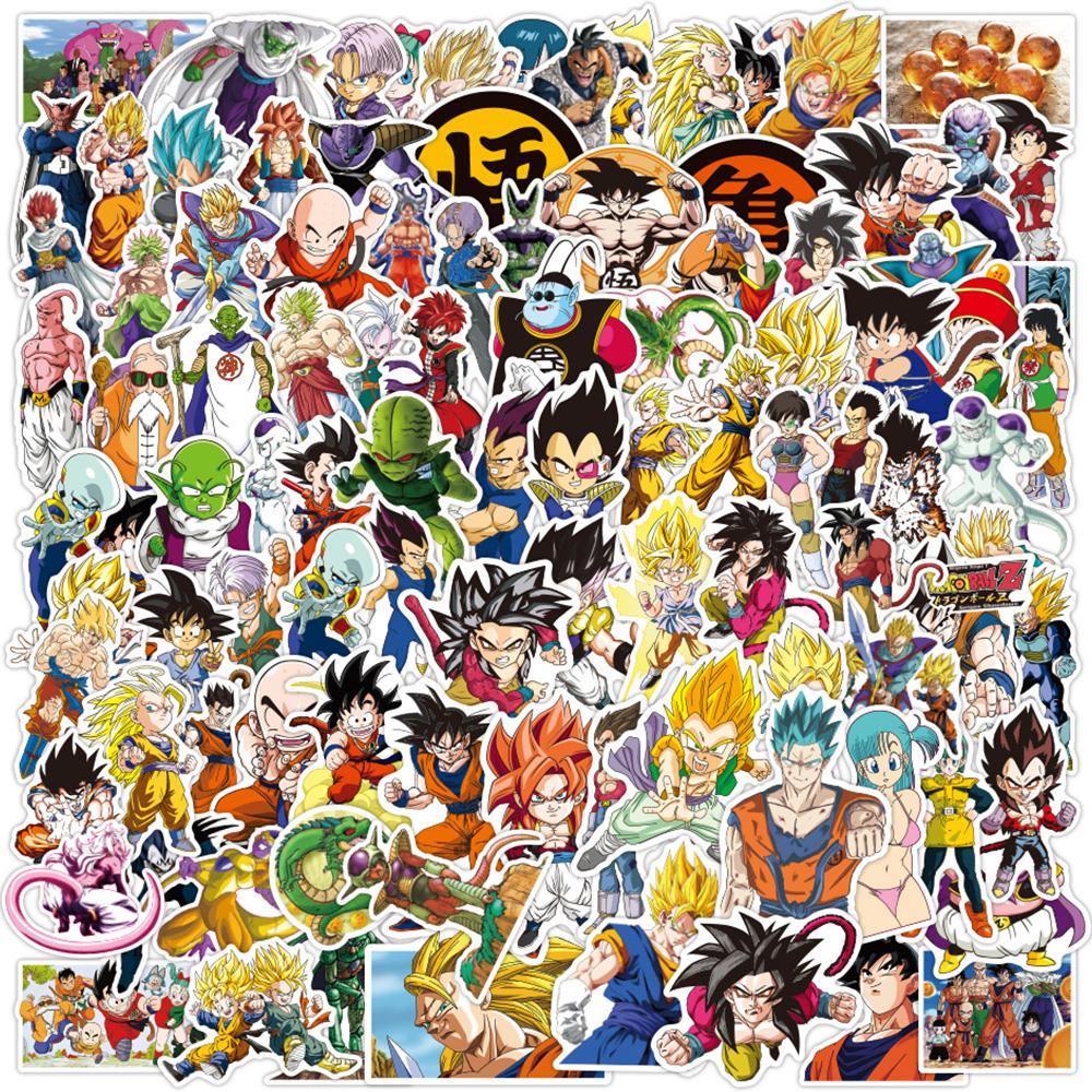10/30/50/100pcs Japanese Cartoon Dragon Ball Stickers Son Goku Graffiti Sticker for Skateboard Laptop Cool Manga Decals Toys