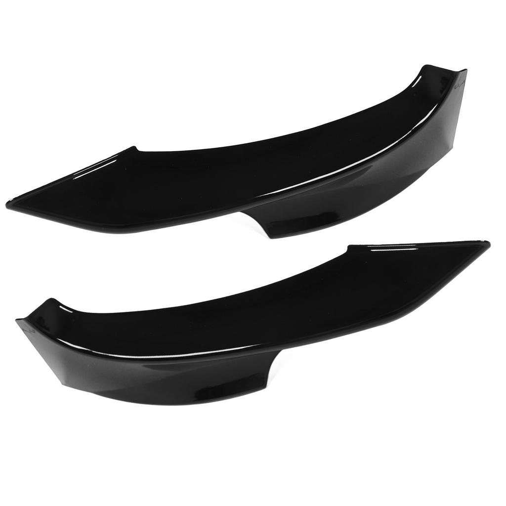 2PCs Front Bumper Lip Splitter Spoiler Black Replacement for 3 Series E92 E93 M Sport 2010‑2013