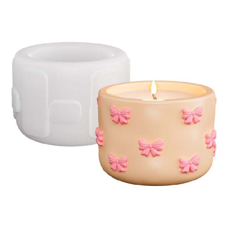 Silicone Crafting Mold Bowknot Shape Storage Container Moulds for Decorative Bowls and Succulents Planter Creations