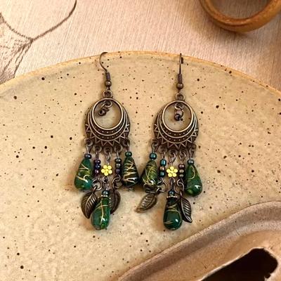 New Chinese Style Water Drop Earrings Niche Temperament Design Ear Hook