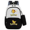 Pokemon Cartoon Printed Backpack Pencil Bag Elementary School Student Junior School Bag Backpack
