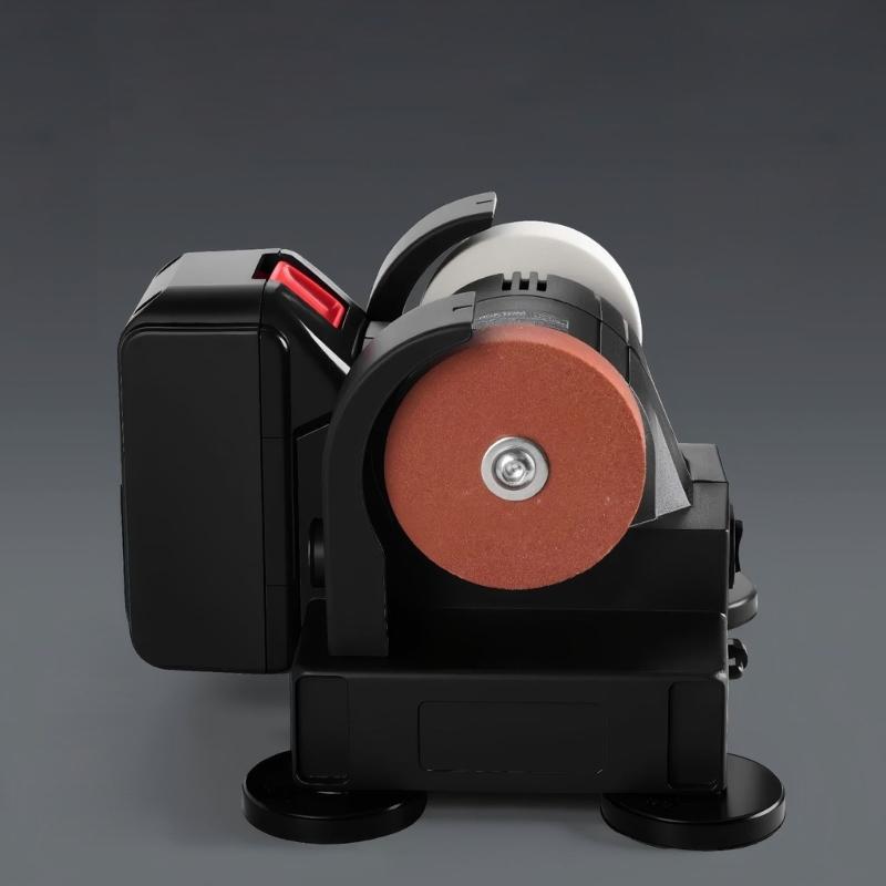Double Wheel Mini Grinder 100/120 Mesh Wheel 21V 60W Cordless Sharpening Tool Crafting Tool Sharpening Polishing Project