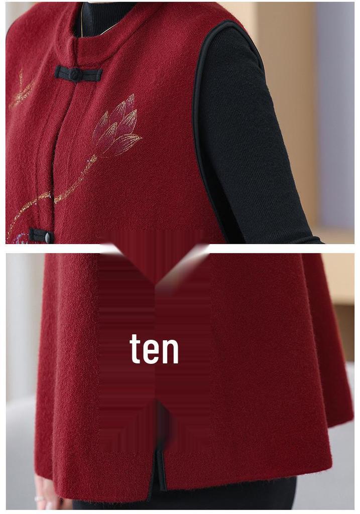 2026 Spring Women's Embroidered Shawl Vest - New Chinese Style