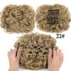 Synthetic Hair Bun Comb Clip In Messy Curly Chignon Elastic Band Scrunchies Hair Pieces Extension For Women Black Brown