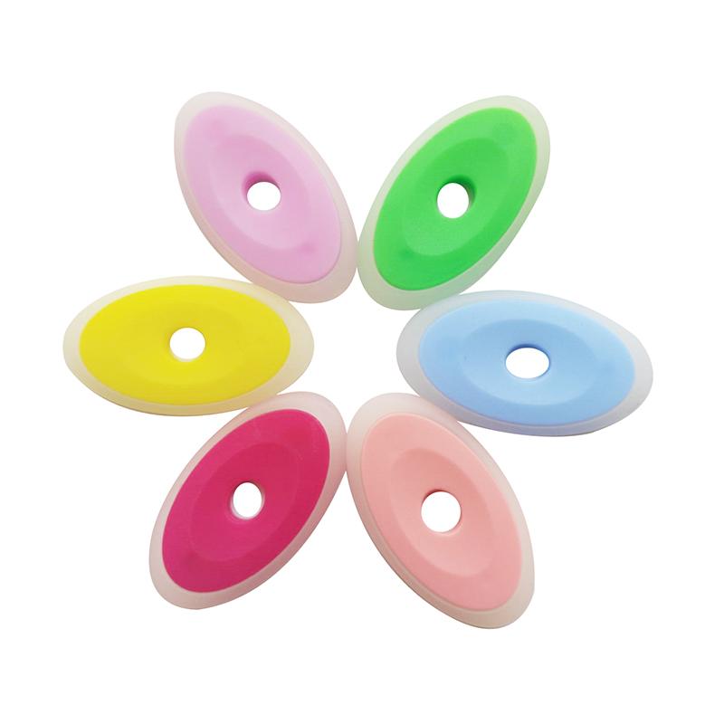 20Pcs Neutral Erasable Pen Special Eraser Mix Send Elliptical Plastic Eraser Student Study Stationery School Office Supplies