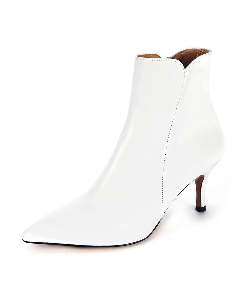 Briana Line Ankle Boots [White]