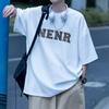 Heavy Short-Sleeved T-Shirt Men'S Summer Trendy Brand Trend Loose Men'S Clothes American Large-Size Student T-Shirt