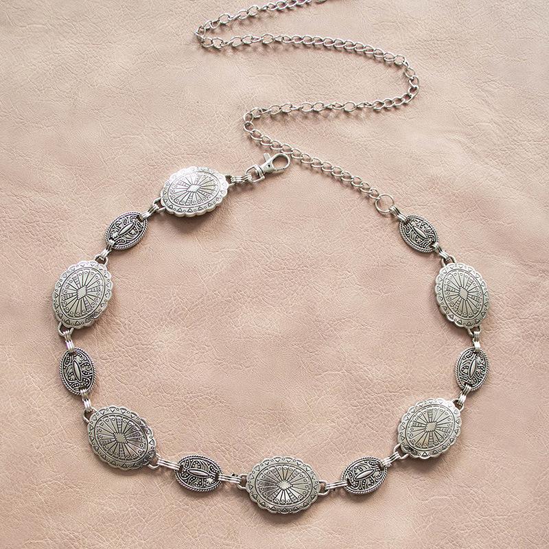 High-End Western-Style Metal Waist & Body Chain for Women