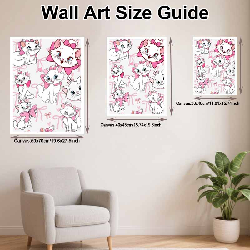 Disney Diamond Painting 5D DIY Marie Cat Diamond Painting Art Diamond Painting Kit Adult/Beginner Gift Idea Home Decor