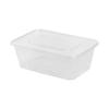 Lu Feng Lai 1500ml Square Disposable Plastic Food Container