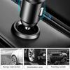 High Speed Charging Car Adapter Double Port Car Power Supply Equipped Type C Coiled Cord for Efficient Charging