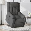 Vidaxl Poltrona Elevatória Massageadora, Elétrica, Reclinável, Cinza Escuro