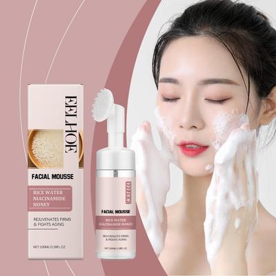 EELHOE Čisticí pěna z rýžové vody Jemně čistí Exfoliační, Hydratační a rozjasňující Pěnový čisticí prostředek na pleť