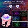 Portable Stage Lights Disco LED Colorful Sound Control Lamp Wearable Wrist Watch Ambient Lamp for Christmas Home Party Toy