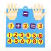 Handmade Felt Math Toy for Early Education: Addition & Subtraction Practice with Fingers