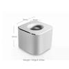Creative Mini Aluminum Pen Holder office supplies Square Shape Metal Pen Stand Non-slip Pencil Slot