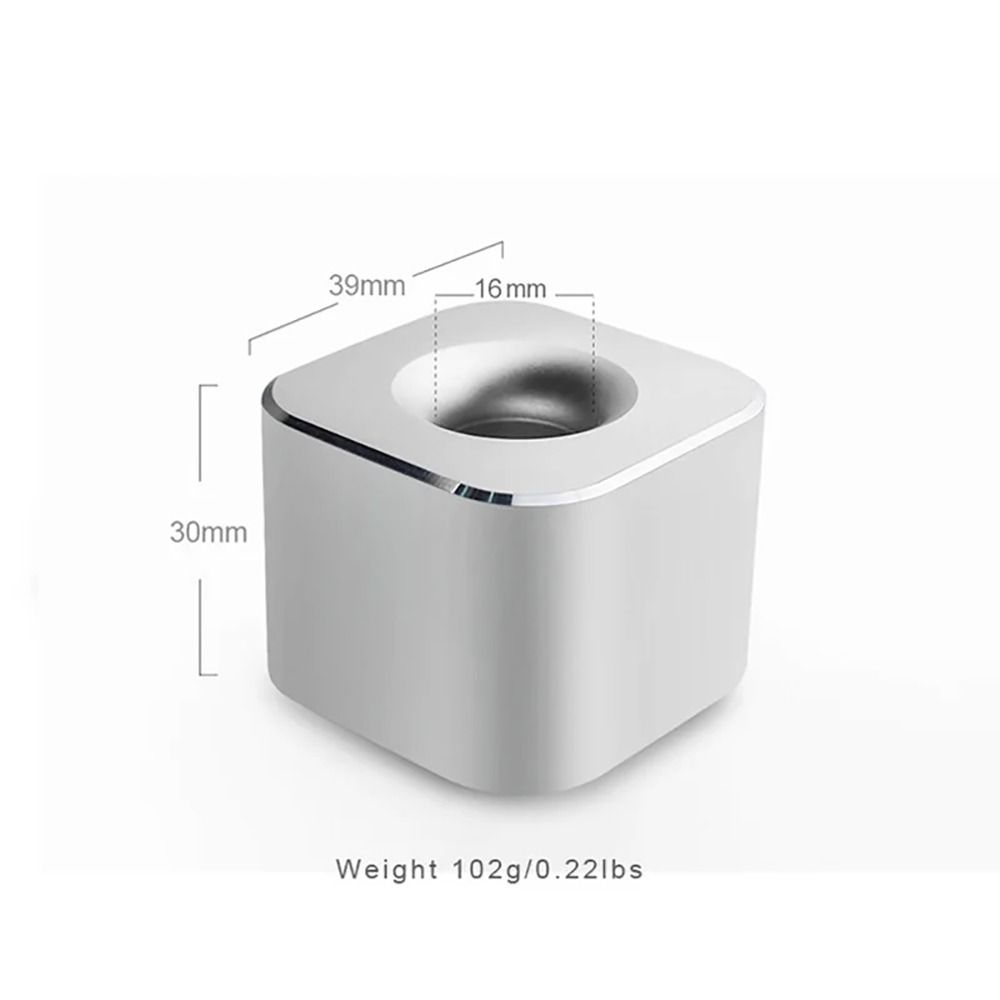 Creative Mini Aluminum Pen Holder office supplies Square Shape Metal Pen Stand Non-slip Pencil Slot