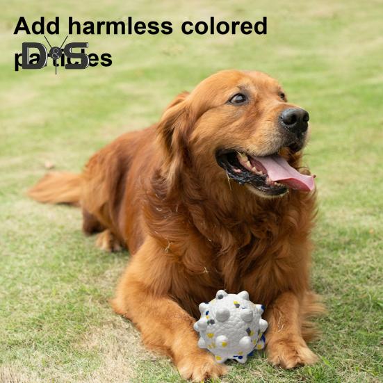 Indestructible Dog Chew Toy Tough Dog Teething Ball for Aggressive Chewers Interactive Popcorn Bouncy Balls for Large Medium Small Dogs