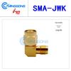 SMA 90-Degree Elbow Adapter, Male to Female, High-Frequency 18GHz