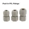 Homebrew Draft Beer Push In Fittings 1/4" 5/16" 3/8" Food Grade with EPDM O-ring Leaking Free
