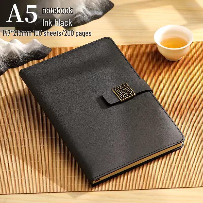 Premium Twill A5 Notebook: Durable Accounting Memo & Business Meeting Record Book