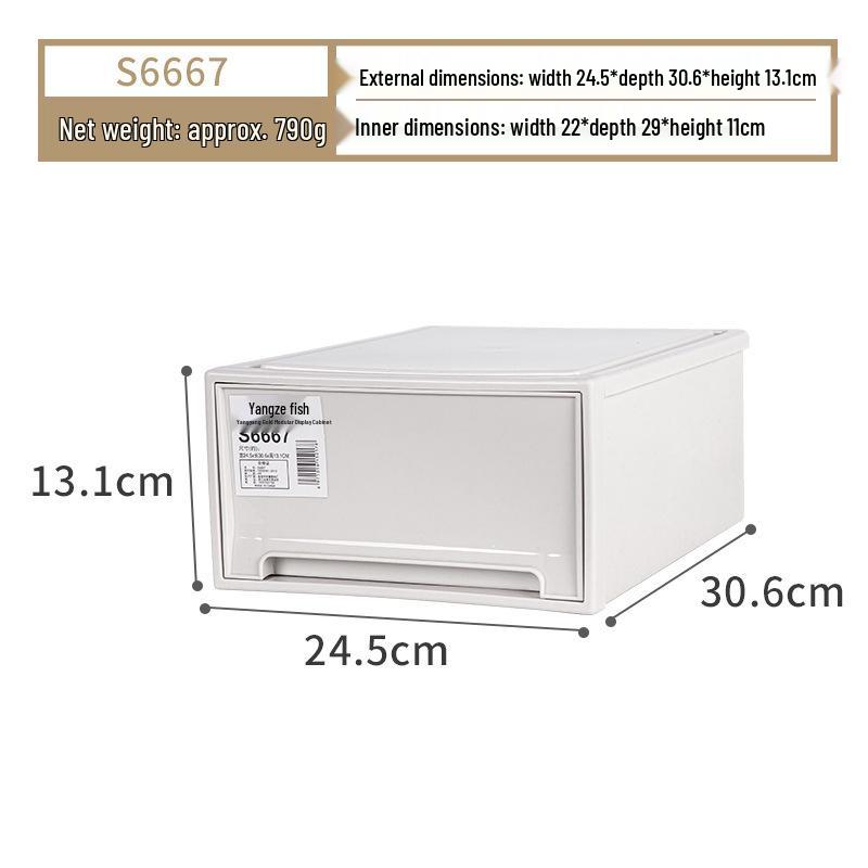 Transparent Desktop Storage Drawer Box - High-End Feel