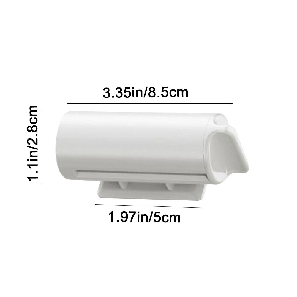 Self-adhesion Toothpaste Clip White Toothpaste Dispenser Holder Toothpaste Squeezer  for Bathroom